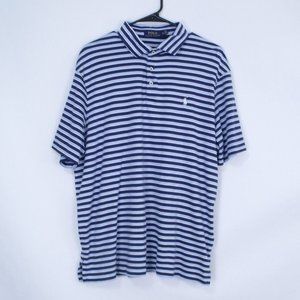 Polo Ralph Lauren Blue Striped Polo Shirt XL